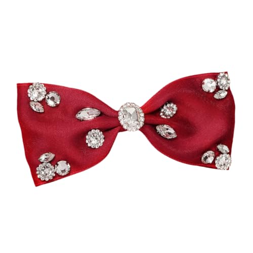 DONFAMDS Rhinestone Haarklammer mit Schleifen Design Haarspange für Mädchen und Damen Einfacher Modischer Haarschmuck für Partys Alltag und Besondere Anlässe von DONFAMDS