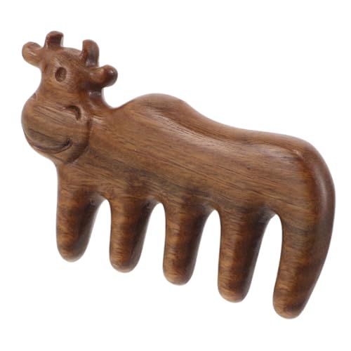 DONFAMDS Sandelholz Massagekamm Für Männer Kleiner Gua Kamm Mit Breiten Zähnen Für Haarpflege Und Entspannung Vielseitig Einsetzbar Für Kopf Nacken Und Schultern von DONFAMDS