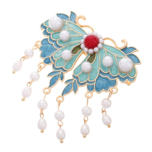 DONFAMDS Schmetterling Haarspange Aus Metall Vintage Haaraccessoire Im Chinesischen Stil Für Frauen Haarklammer Schmetterling Für Hochzeitsbälle Und Formelle Anlässe von DONFAMDS