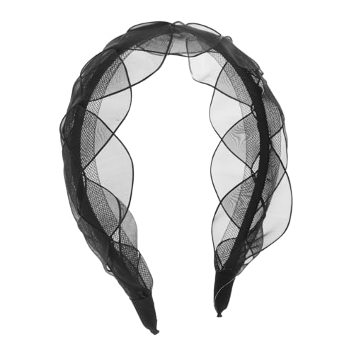 DONFAMDS Netz-haarreif Für Damen Hawaiianisches Stirnband Kopfbedeckung Aus Und Kunststoff Breites Stirnband Mit Elastischem Design Für Festen Sitz Stylische Kopfbedeckung Für von DONFAMDS