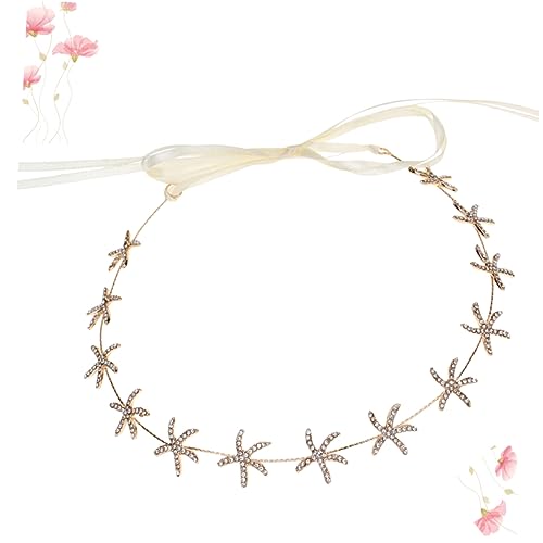 DONFAMDS Strass Seestern Stirnband für Damen Haarschmuck für Hochzeiten Dekoratives Kopfband für Braut Leichtes und Festliches Stirnband mit Strassdetails DONFAMDS Strass Seestern Stirnband für Damen Haarschmuck für Hochzeiten Dekoratives Kopfband für Braut Leichtes und Festliches Stirnband mit Strassdetails von DONFAMDS