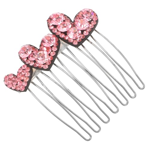 DONFAMDS Haarschmuck Für Frauen Herzförmige Haarkämme Mit Bling-design Für Feines Dünnes Haar Elegante Haarspangen Und Barrettes Für Hochzeiten Junggesellinnenabschiede Und Besondere von DONFAMDS