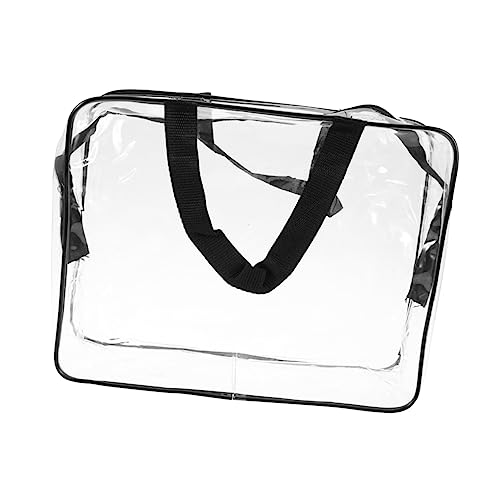 DONFAMDS Teiliges Transparentes PVC Kosmetiktaschen Multifunktional mit Glatten Reißverschlüssen Organizer für Reise Sport Strand Schwarz Verschiedene von DONFAMDS