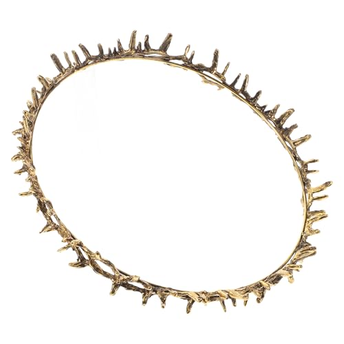 DONFAMDS Thorn Design Party Krone Metall Haarschmuck Königliche Mittelalterliche Kostüm Accessoire für Damen und Herren Geburtstag Karneval von DONFAMDS