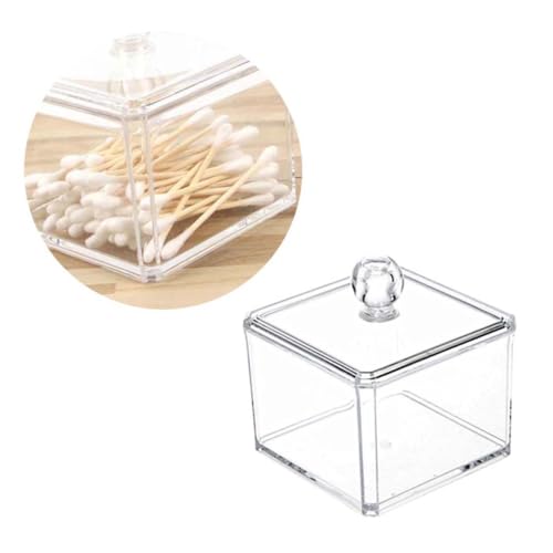 DONFAMDS Transparente Acryl Aufbewahrungsbox Mini Quadratisch Kosmetik Organizer Robust Langlebig Vielseitig für Make Up Pinsel Lippenstift Bürobedarf Geeignet von DONFAMDS