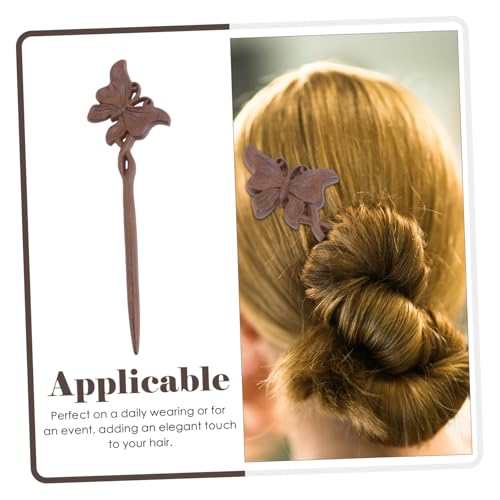 DONFAMDS Vintage Holz haarstab Damen Traditionell Leichtes Haarschmuck Accessoire für Dutt Alltag und Festlichkeiten Geeignet von DONFAMDS