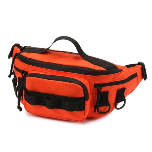 DONGKER Angeltasche, tragbare Angelrucksack, Wasserdicht Hüfttasche Gürteltasche Umhängetasche für Damen und Herren für Laufen, Sport im Freien, Training von DONGKER