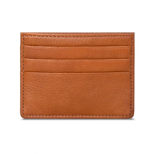 DONGKER Kartenhalter, Leder Kartenetui Damen Herren, Card Holder Kreditkartenetui mit 7 Kartenfächer & Fach für Geldscheine Münzen, Wallet Geschenk Leder Wallet, Unisex von DONGKER
