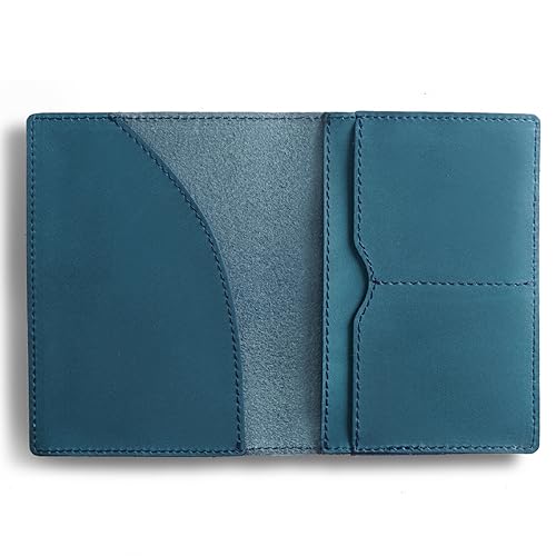 DONGKER Reisepass Organizer, Doppelte Reisepasshülle aus Leder, bietet Platz für bis zu 6 Karten Plus gefaltete Geldscheine, für Damen und Herren von DONGKER