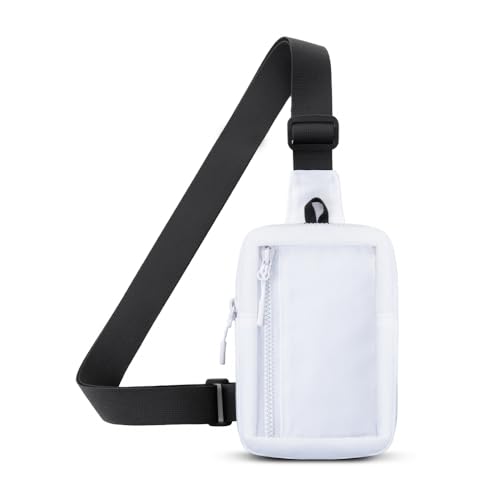 DONGKER Sling Crossbody Bag, Kleine Wasserdichte Umhängetasche Herren/Damen Schultertasche Brusttasche mit verstellbarem Riemen für Wandern, Reisen, Klettern usw von DONGKER