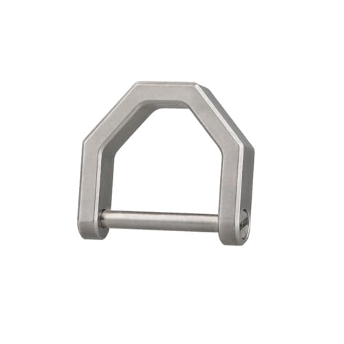 DONGKER Titan Schlüsselringe, Titan D-Form Ringe Schlüsselanhänger, D-Ring Schlüsselschäkel Schraubverschluss für Autoschlüssel und Werkzeuge von DONGKER