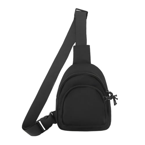 Kleine Umhängetasche, Kleine Sling Chest Crossbody Bag, wasserdichte Brusttasche Schultertasche Herren/Damen Casual Taschen Handy Brieftasche Geldbörse Handtasche von DONGKER
