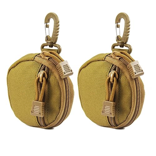 Tactical Coin Purse, 2 Stück Taktische Geldbörse, Hängende -Beutel mit Haken für Münz-Headset-Schlüsselanhänger von DONGKER