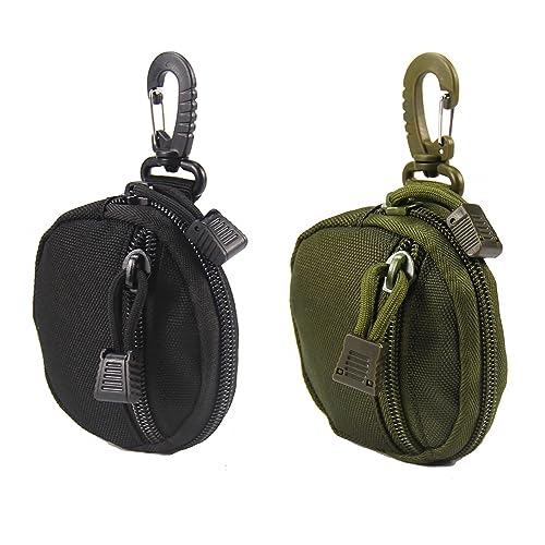 Tactical Coin Purse, 2 Stück Taktische Geldbörse, Hängende -Beutel mit Haken für Münz-Headset-Schlüsselanhänger von DONGKER