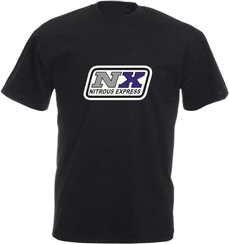 Nx Nitrous Express T-Shirt Car Enthusiast Tuner Mechanic Various Sizes & Colours Black Black Hemden(X-Large) von DONGNODQ