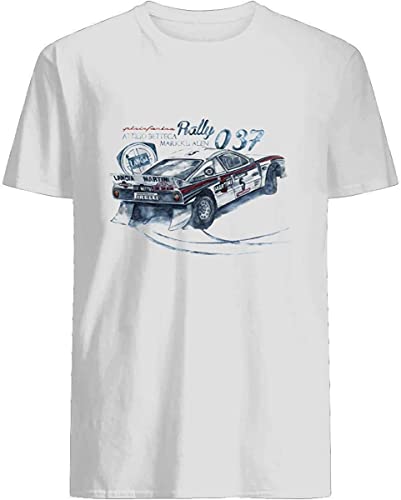 Rally Group B-Lancia 037 Rally 56 Cotton Short Sleeve T Shirt Hoodie for Men Women Unisex(X-Large) von DONGNODQ