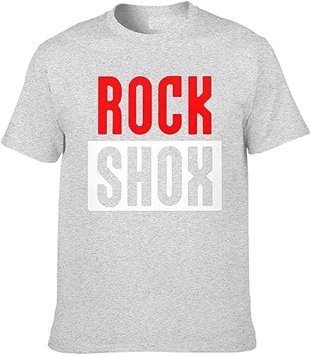 Rockshox Rock Shox T Shirt Tops Short Sleeve Moutain MTB Biker Bicycler T-Shirts Tees Hemden(Large) von DONGNODQ