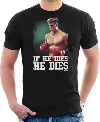 Rocky Ivan Drago If He Dies Quote Men's T-Shirt Hemden(Medium) von DONGNODQ
