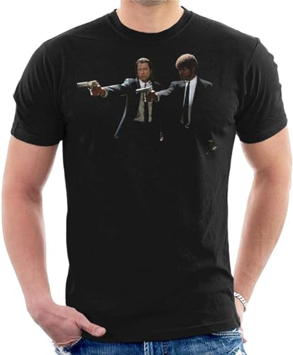 Vincent Vega and Jules Winnfield Pulp Fiction Men's T-Shirt Hemden(Large) von DONGNODQ