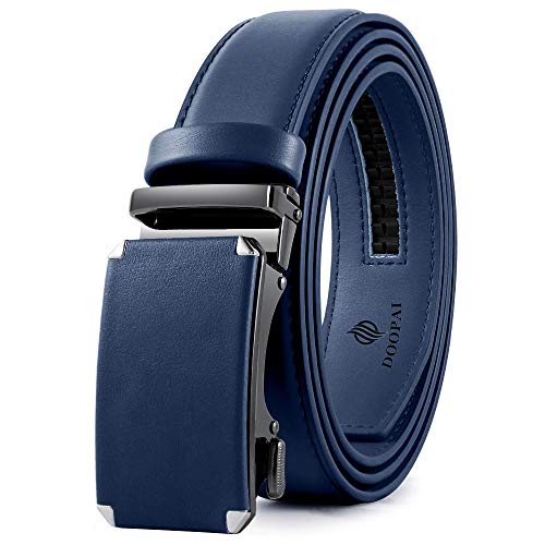 DOOPAI Automatik Gürtel Herren Blau, Ratsche Gürtel Herren Automatik, Automatik Gürtel für Männer 115cm von DOOPAI