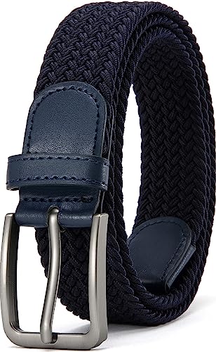 DOOPAI Stretchgürtel Herren Blau Gürtel Herren Elastischer, lässiger Stoff-Golfgürtel 140cm von DOOPAI