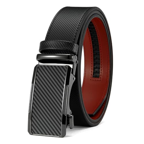 DOOPAI Gürtel Herren, Automatik Ledergürtel mit Ratsche für Business Anzug, 35mm Breit, Größe Anpassbar von DOOPAI