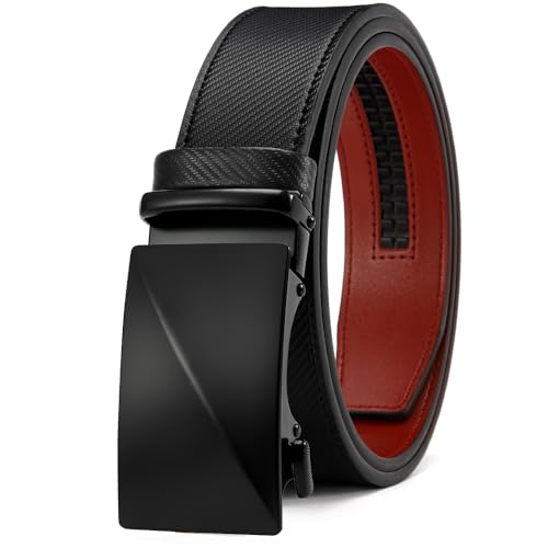 DOOPAI Gürtel Herren, Automatik Gürtel Ledergürtel Herren Ratsche Gürtel, Breit 35mm Gürtel,Größe Angepasst von DOOPAI