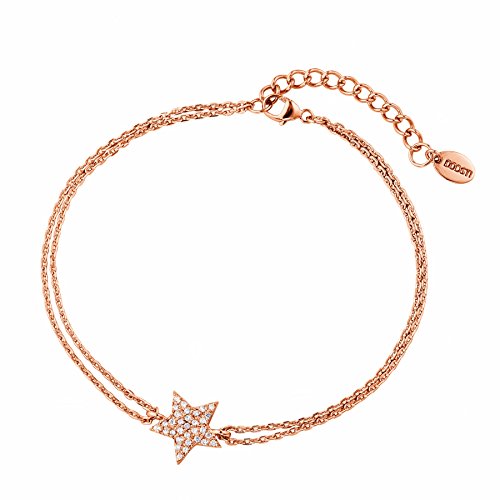 DOOSTI Damen Armband Stern 925 Silber Rosegold vergoldet von DOOSTI