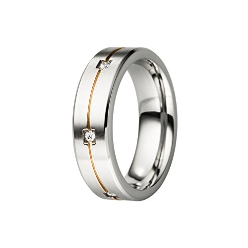 DOOSTI Freundschaftsring/Partnerring Eleganz Titan mit Gratis Gravur von DOOSTI