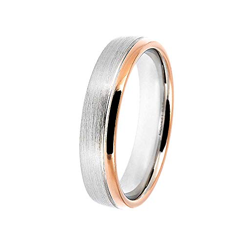 DOOSTI Partnerring/Freundschaftsring BICOLOR 925/- Silber – inkl. Gratis Gravur (64 (20.4)) von DOOSTI