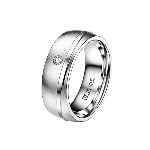 DOOSTI Partnerring/Trauring Forever Chirurgischer Edelstahl mit Gratis Gravur von DOOSTI
