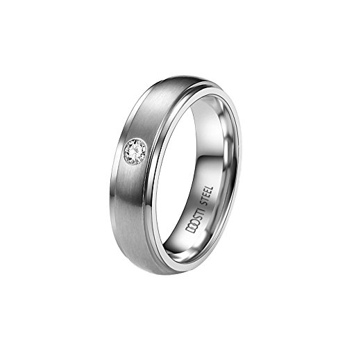 DOOSTI Partnerring/Trauring SUNSHINE TWO Chirurgischer Edelstahl mit Gratis Gravur von DOOSTI
