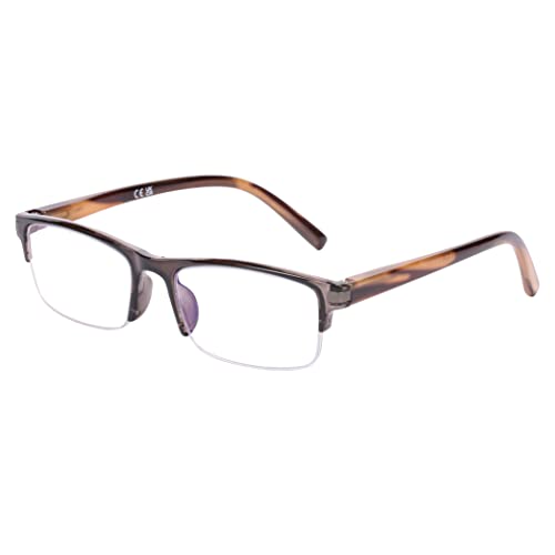 DOOViC Blaulichtfilter Computer Lesebrille für Herren/Damen 1.0 - Grau Rechteckig Halbrahmen Lesehilfe mit Sehstärke DOOViC Blaulichtfilter Computer Lesebrille für Herren/Damen 1.0 - Grau Rechteckig Halbrahmen Lesehilfe mit Sehstärke von DOOViC