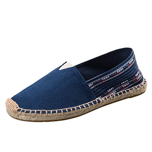 Dooxi Unisex-Erwachsene Liebhaber Freizeit Loafers Comfort Espadrilles Mode Slip on Flach Freizeitschuhe 41(25.5cm) von Dooxi