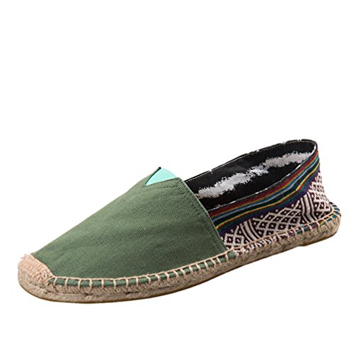 Dooxi Unisex-Erwachsene Liebhaber Freizeit Loafers Comfort Espadrilles Mode Slip on Flach Freizeitschuhe 43(26.5cm) von Dooxi