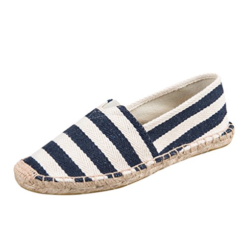 DOOXI Unisex-Erwachsene Liebhaber Freizeit Loafers Comfort Espadrilles Mode Slip on Flach Freizeitschuhe 43(26.5cm) von DOOXI