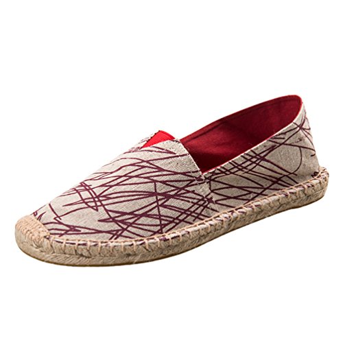 DOOXI Unisex-Erwachsene Liebhaber Freizeit Loafers Comfort Espadrilles Mode Slip on Flach Freizeitschuhe 45(27.5cm) von DOOXI