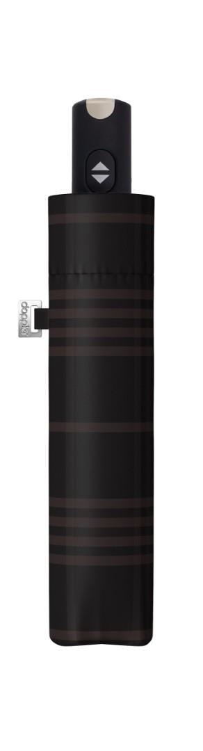 DOPPLER - Carbonsteel Magic woven check / gewebtes Check black/grey Schwarz von DOPPLER