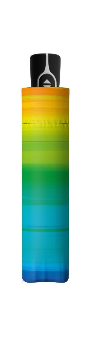 DOPPLER - DAMEN TASCHENSCHIRME Taschenschirm Magic Fiber Happy Green Multicolor von DOPPLER