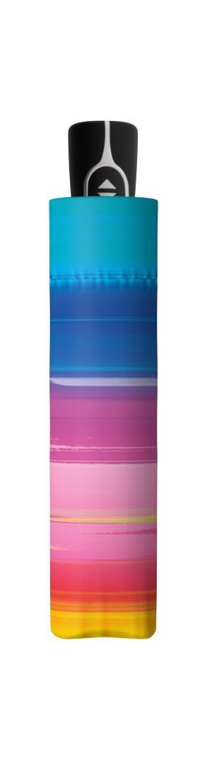 DOPPLER - DAMEN TASCHENSCHIRME Taschenschirm Magic Fiber Happy Pink Multicolor von DOPPLER