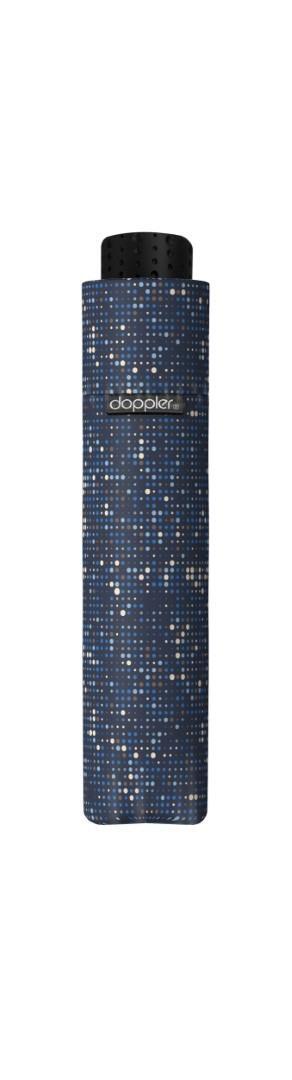 DOPPLER - Taschenschirm Fiber Havanna Spotlight Blue Dunkelblau von DOPPLER