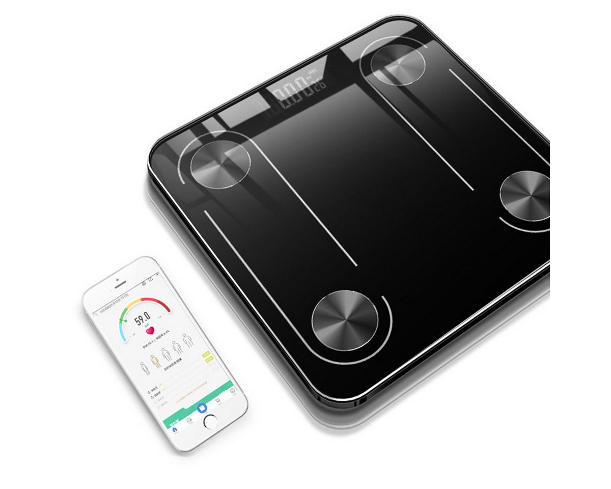 DOPWii Körper-Analyse-Waage Körperfettwaage mit App LCD Digitale Personenwaage Smart Bluetooth, Körperwaage für iOS & Android Digital Körperanalysewaage Waage BMI DOPWii Körper-Analyse-Waage Körperfettwaage mit App LCD Digitale Personenwaage Smart Bluetooth, Körperwaage für iOS & Android Digital Körperanalysewaage Waage BMI von DOPWii