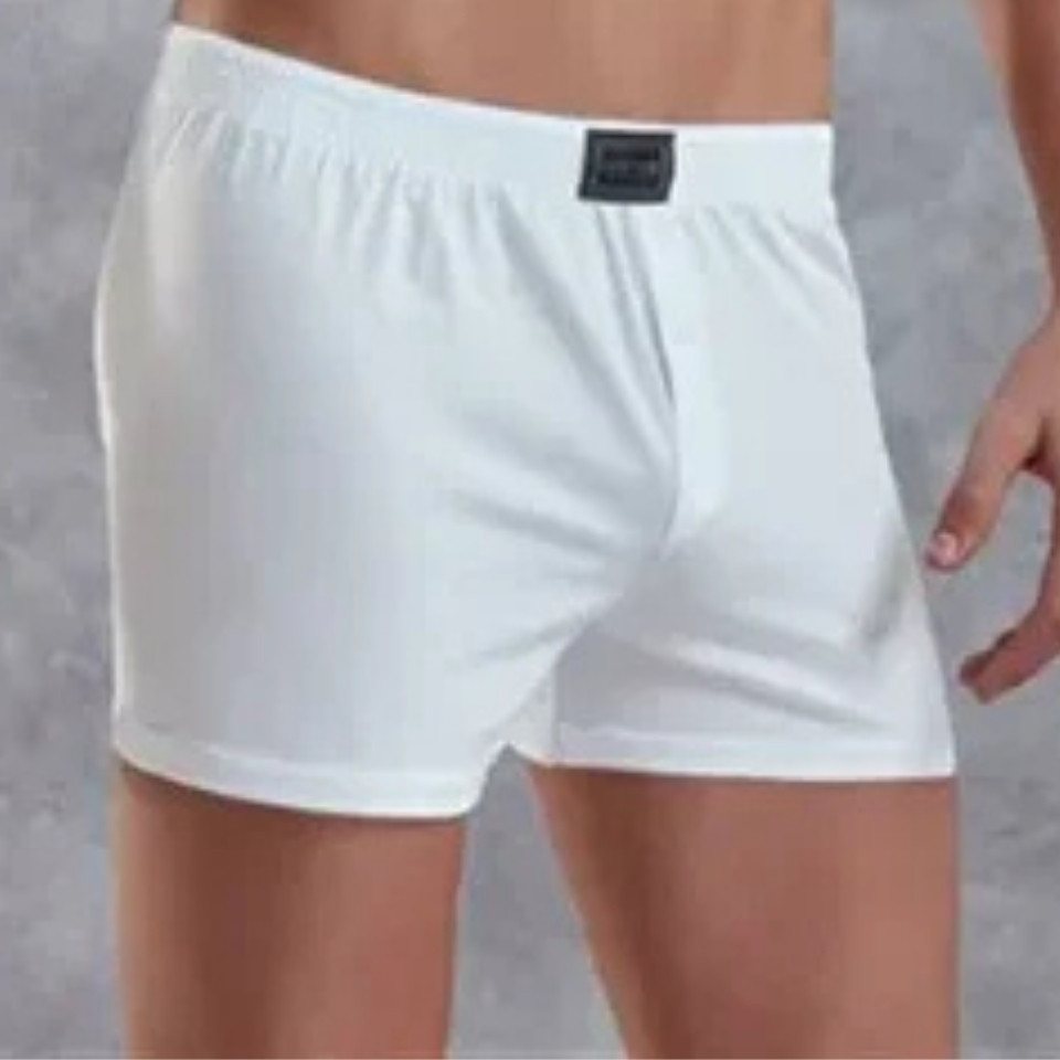 DOREANSE Boxershorts Baumwolle Boxershort 1511 Mit Satin-Look Doreanse Applikation-Elastikbund von DOREANSE