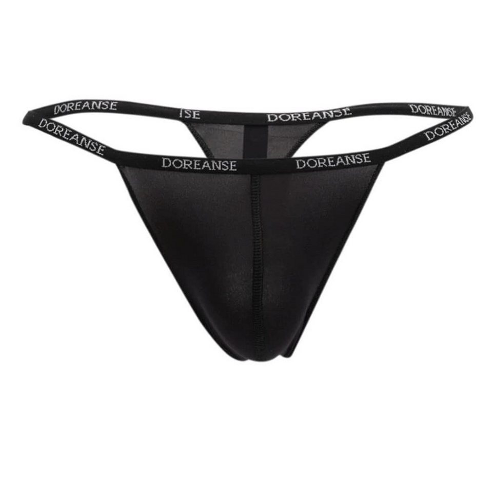 DOREANSE G-String Herren String 1390 mit Logoschriftzug am Wäschebung von DOREANSE