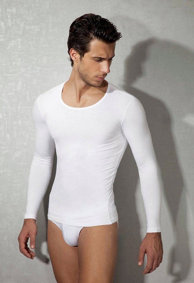 DOREANSE Langarmshirt Herren Premium Basic Oberteil Langarm Langlebig 2955 -2 Farben von DOREANSE