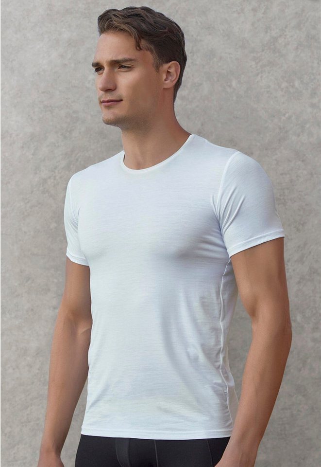 DOREANSE T-Shirt Herren Premium Basic Top Ultraweich Langlebig 2566 - 3 Farben von DOREANSE