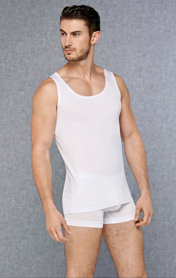 DOREANSE Unterhemd Herren Premium Basic Tanktop Atlet Ultraweich 2000 - 3 Farben von DOREANSE
