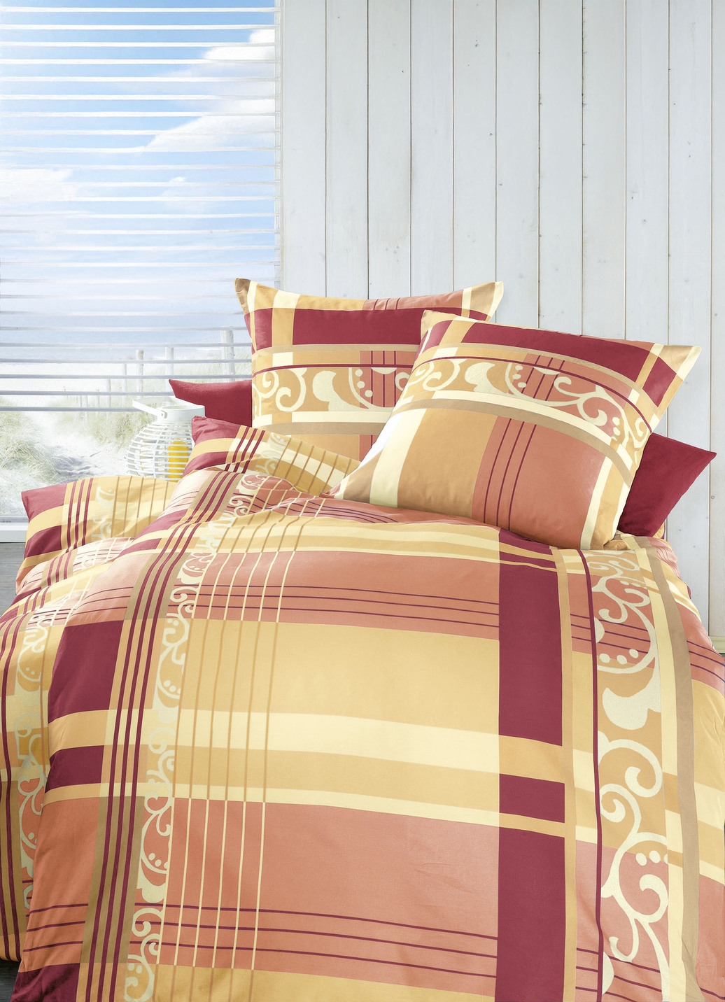 Bettwäsche-Garnitur in verschiedenen Qualitäten, Größe 115 (80/80 cm + 155/220 cm), Qualität Renforcé, Terra von DORMISETTE