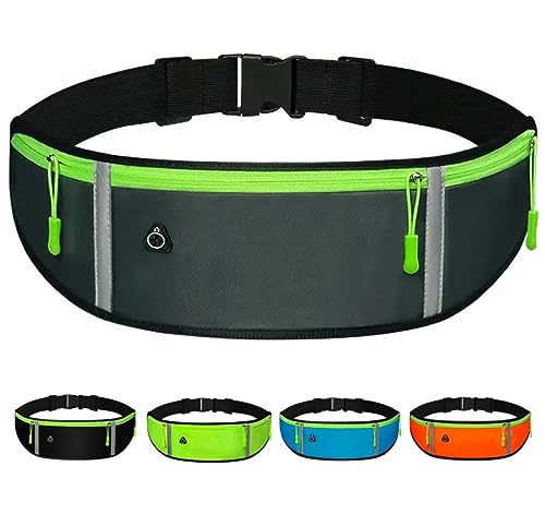 DORNNA® Laufgürtel für Handy – Lauftasche mit Elastischem Bund für Herren und Frauen, Hüfttasche, Sportgürtel, Running Belt zum Joggen, Laufen, Sport, Fitness. (Grau) von DORNNA