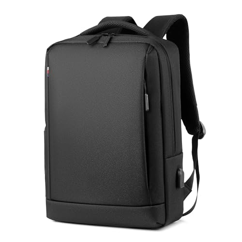 DORRISO Anti Diebstahl Rucksack Herren Leichter Laptop Rucksack 15.6 Zoll Schulrucksack Teenager Wasserdicht Handgepäck Wanderrucksack Business Reisen Camping Schwarz von DORRISO